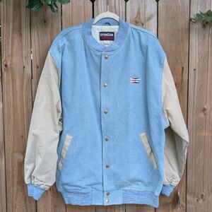 Vintage NWT Ultra Club Collection Champion Racing Work Varsity Bomber Jacket